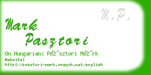 mark pasztori business card